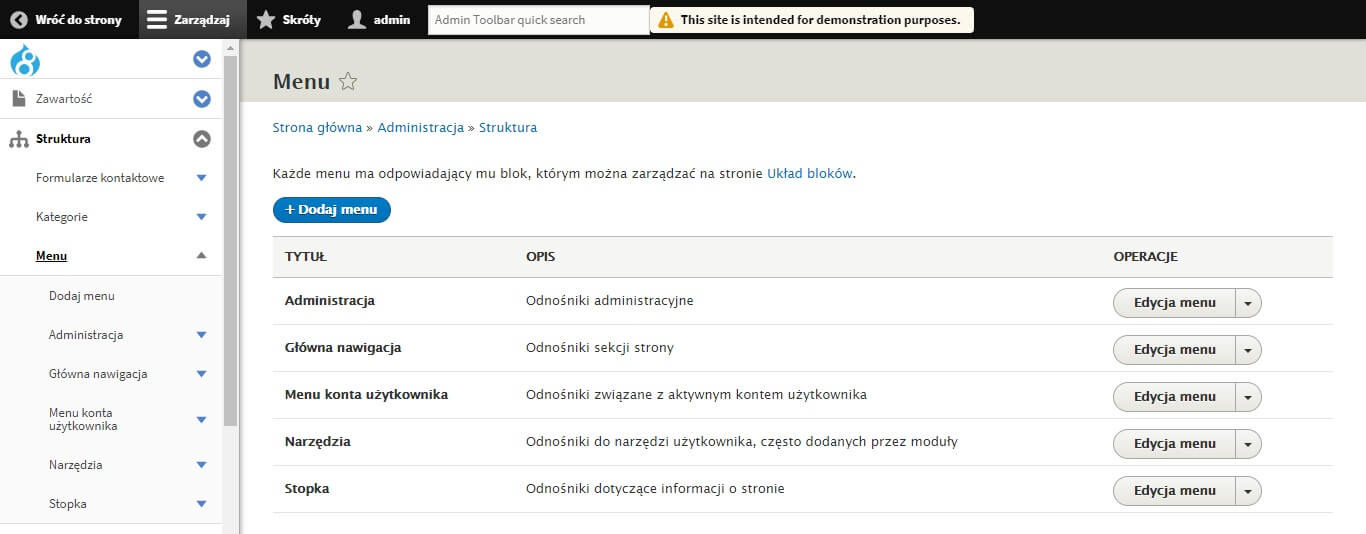 Jak zarządzać menu w Drupalu? Jak zarządzać menu w Drupalu?