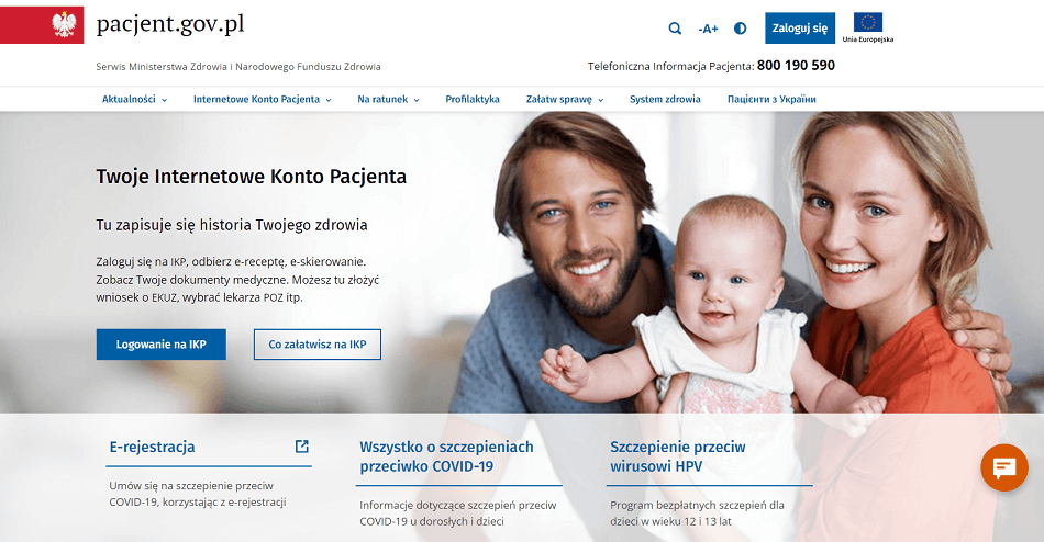 Patient's Drupal-based website Patient's website on Drupal