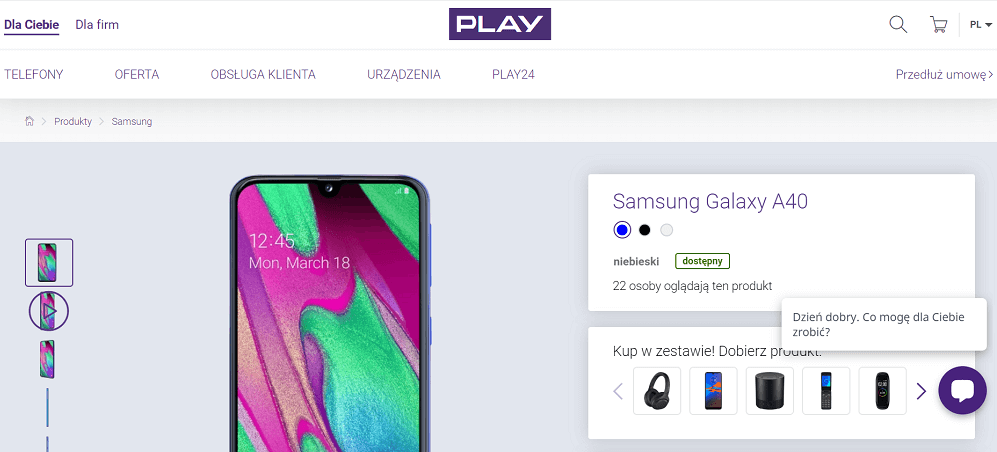 Jak wyglądają breadcrumbs w sklepie Play? Breadcrumbs w sklepie Play