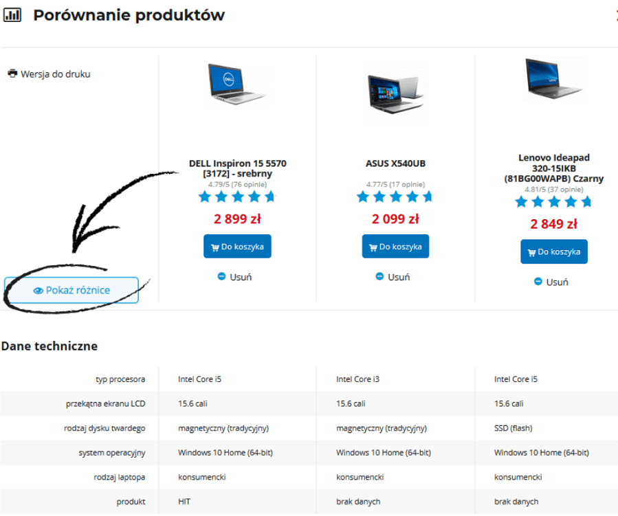 Porównywarka sprzętów elektronicznych Porównywarka sprzętów elektronicznych
