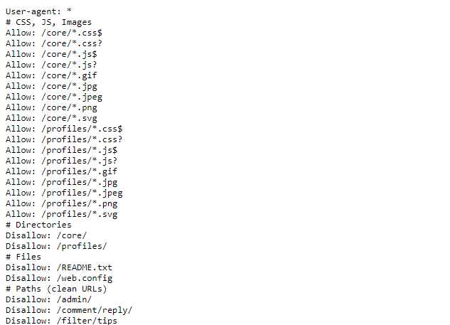 RobotsTxt module facilitates generating robots.txt files Robots.txt file in the code
