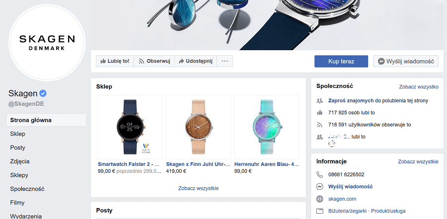 Wygląd sklepu na Facebooku Jak wygląda sklep na Facebooku?