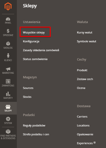 Nowy widok sklepu Magento Tworzenie nowego widoku sklepu