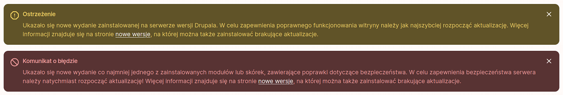 Moduł Update Manager w Drupalu