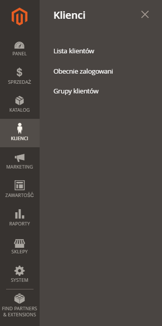Jak odnaleźć listę klientów w Magento 2? Lista klientów w Magento 2