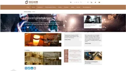 KGHM's Drupal-based website