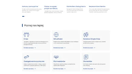 A desktop version of Enea's new corporate site