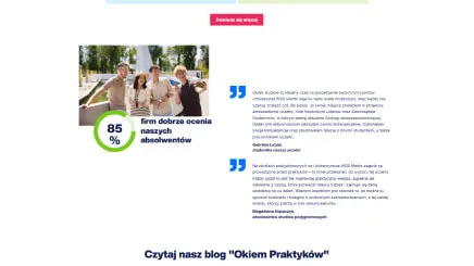 New version of the website WSB Merito's website