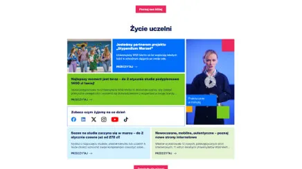 Nowy serwis dla Uniwersytetów WSB Merito Uniwersytety WSB Merito - rebranding strony