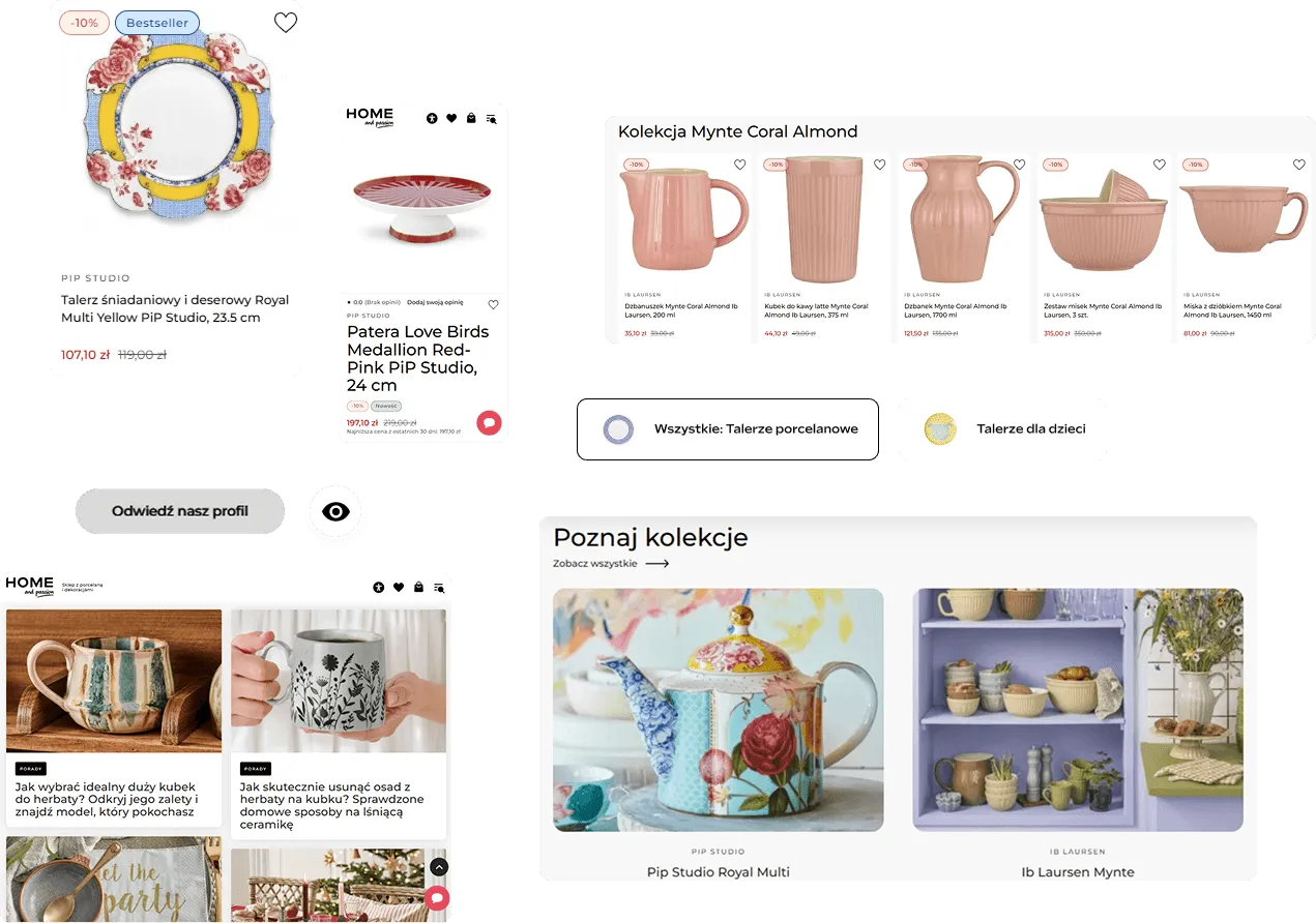 Home & Passion – project goal The goal of creating a new website for Home & Passion