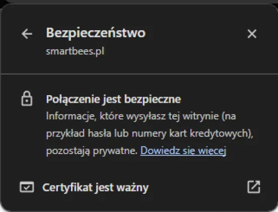 Przykład szyfrowanego połączenia