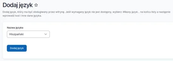 Przykładowy język