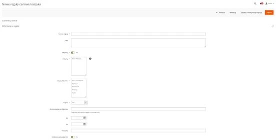 Jak dodać reguły cenowe w Magento?