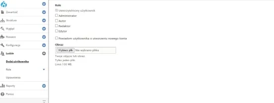 Dodawanie użytkownika na Drupalu