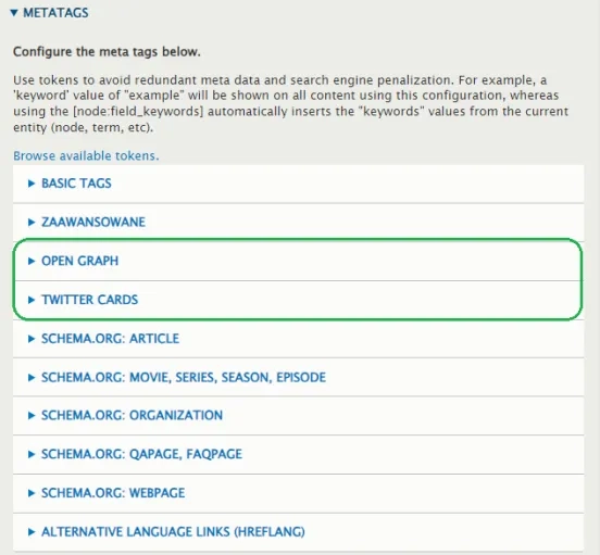 Open Graph and Twitter Cards in Drupal