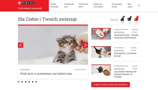 Purina's website on Drupal