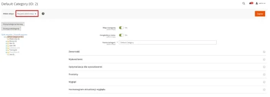 Tłumaczenie kategorii w sklepie Magento