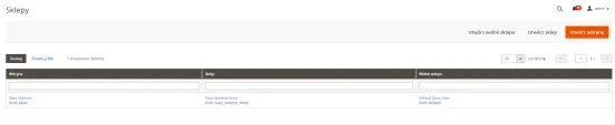 Tworzenie nowego widoku sklepu w Magento