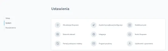 Zarządzanie ustawieniami systemowymi Shopware 6