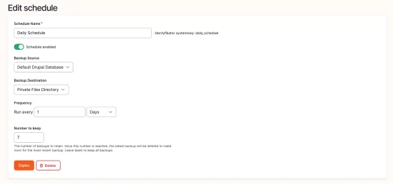 Edytowanie harmonogram