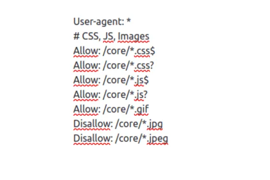 Przykład pliku robots.txt