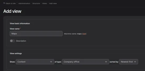 Wybór typu zawartości