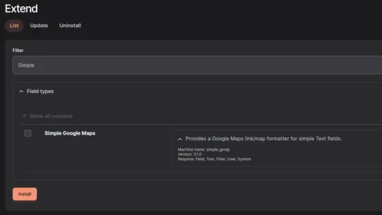 How to install Simple Google Maps