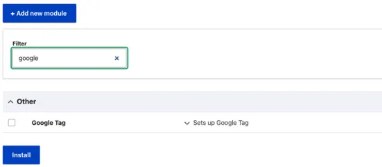 Instalacja GTM w Drupalu