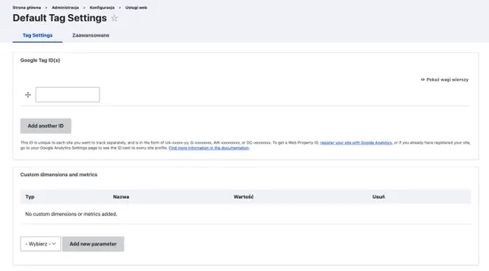 Jak skonfigurować moduł GTM w Drupalu?