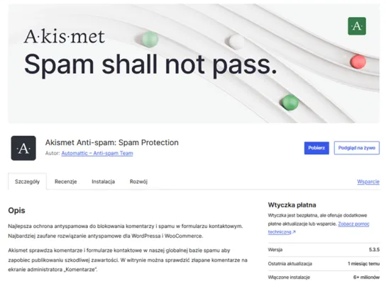 Wtyczka Akisment