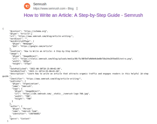 Drupal - Schema Article