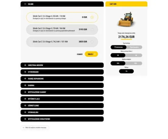 Konfigurator na stronie Bergerat Monnoyeur