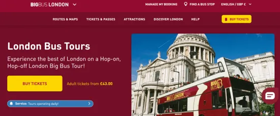 Big Bus Tours - sklep na Magento