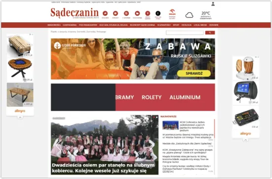 Sądeczanin portal homepage