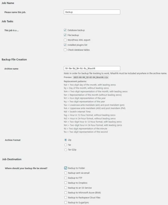 Stworzenie kopii zapasowej