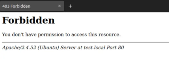 Error 403 forbidden - Apache