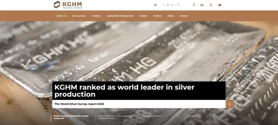 KGHM's website