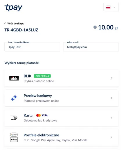 Płatność na smartfonie