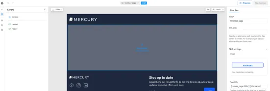 Editing pages in Drupal Canvas