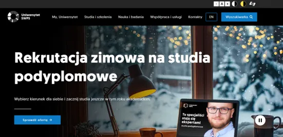 Strona na Joomla - Uniwersytet SWPS