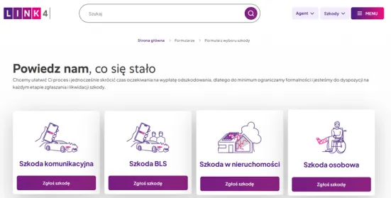 Nawigacja okruszkowa na stronie LINK4