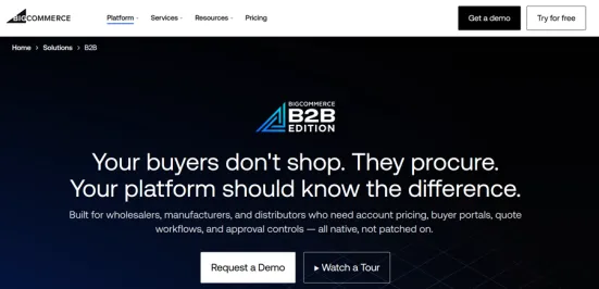 Platforma B2B BigCommerce