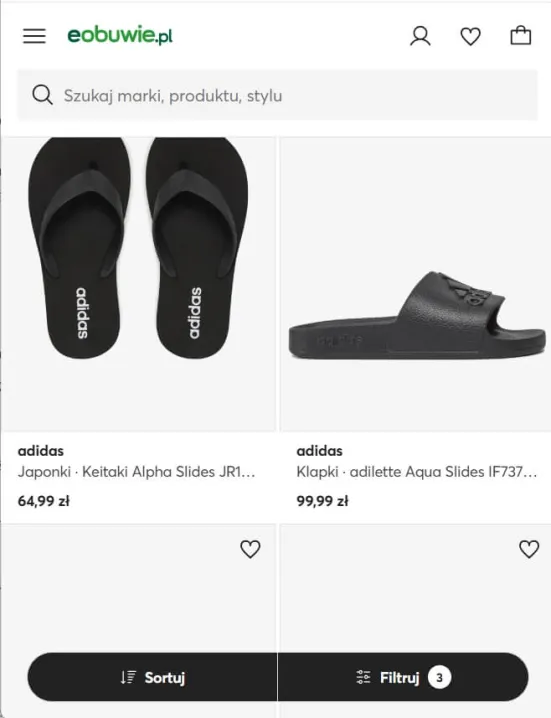 System filtrowania produktów w e-commerce
