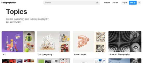 Inspiracje na stronie Designinspiration
