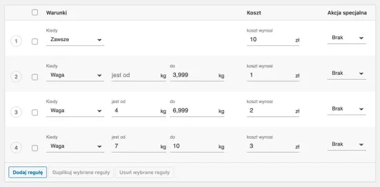 Wtyczka Flexible Shipping