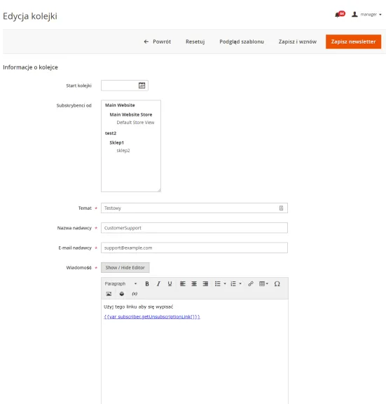 Kolejki newsletter w Magento