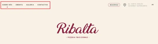 Nawigacja na stronie one page