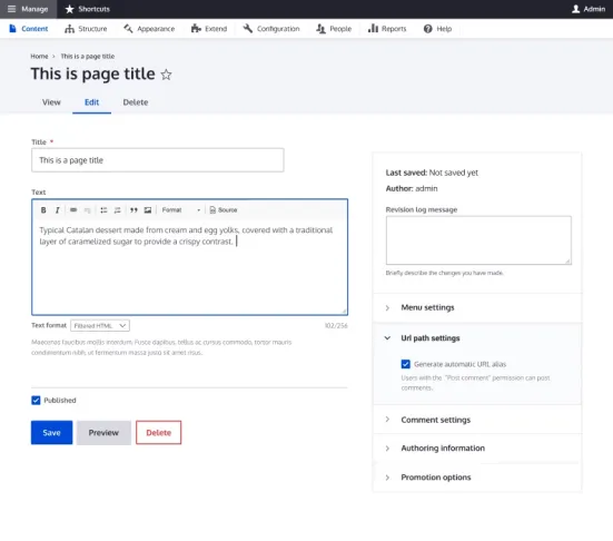 Skórka Claro w Drupalu