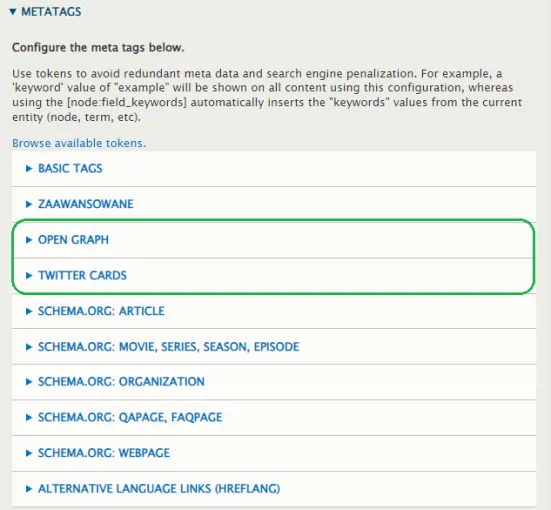 Open Graph and Twitter Cards in Drupal