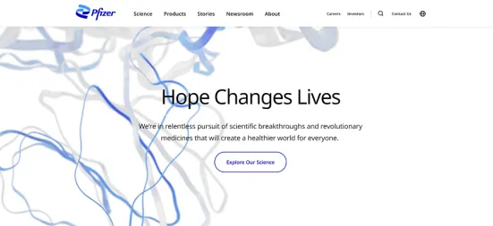 Pfizer's website